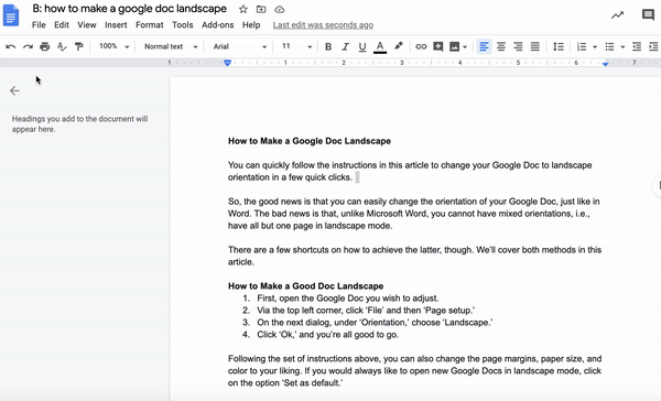 how-to-make-a-google-doc-landscape-tutorial