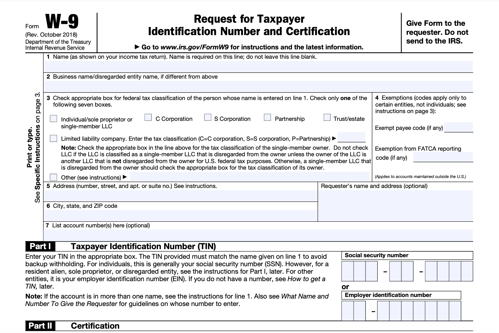 W9 Form—Fill Out the IRS W9 Form Online for 2023 Smallpdf