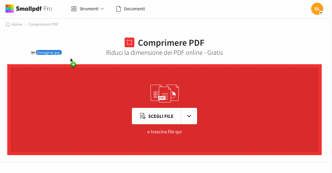 2020-03-29 - Comprimi immagini JPG online - Come comprimere file JPG online usando Smallpdf