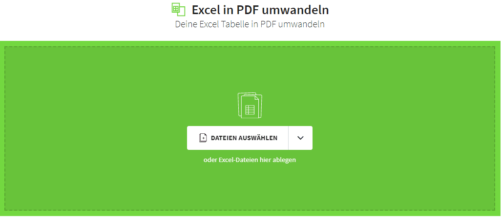 2019-11-19 Excel in PDF umwandeln mit Smallpdf