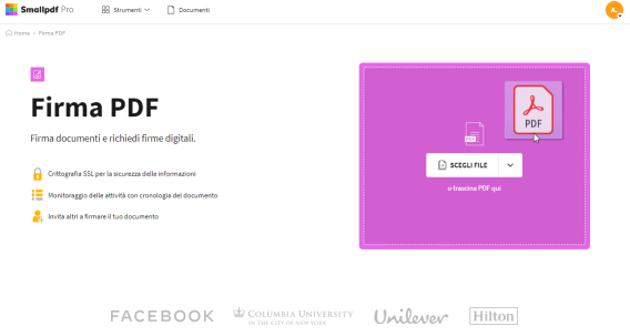 2020-09-01 - Smallpdf lancia una versione migliorata del tool per firmare PDF - caricare