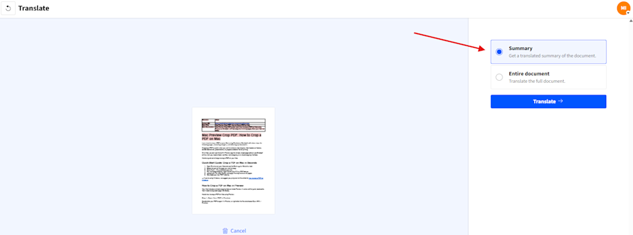 Use Smallpdf’s Summary Option for Quick Understanding