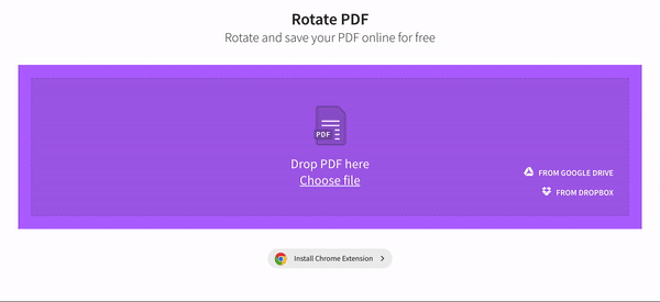 how rotate pdf document