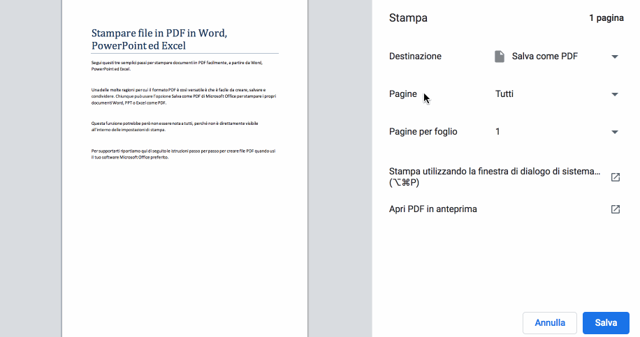 2018-11-29 - Stampare file in PDF in Word, PowerPoint ed Excel - Come salvare un file Microsoft Office in PDF in pochi click