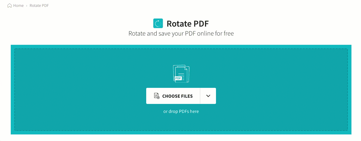 rotate pdf pages for printing