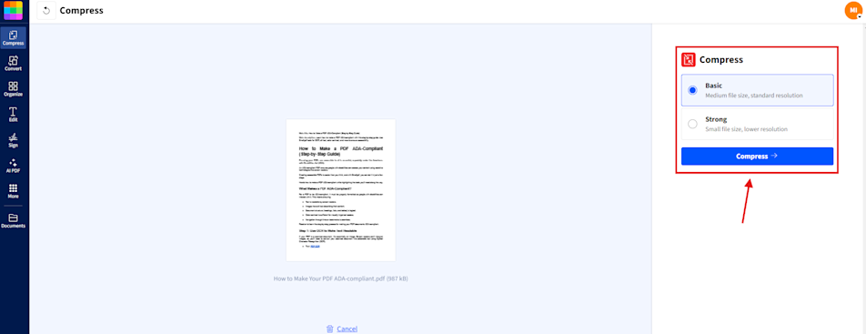 Compress PDF