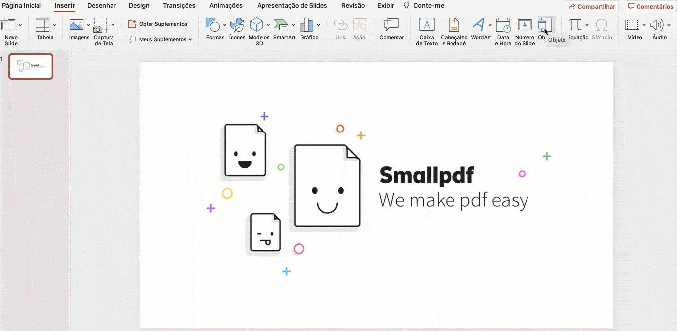 Como inserir PDF no PowerPoint
