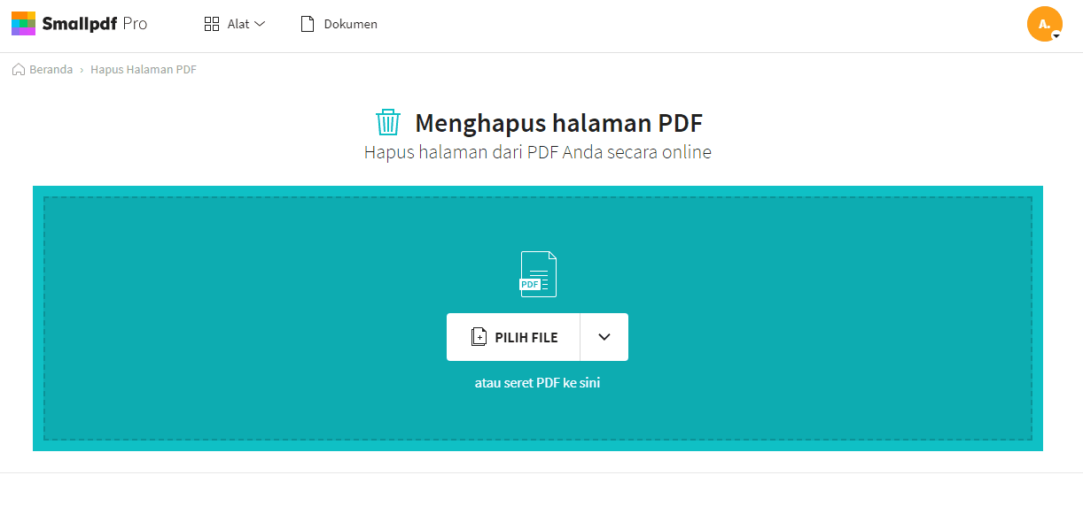 2021-11-10 – Hapus Halaman Duplikat PDF Online – Menggunakan Smallpdf