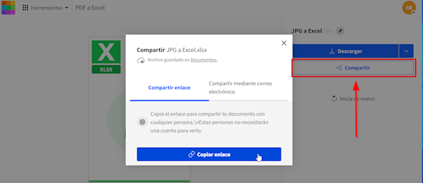 2023-10-09 - Convertir JPG a Excel - Compartir