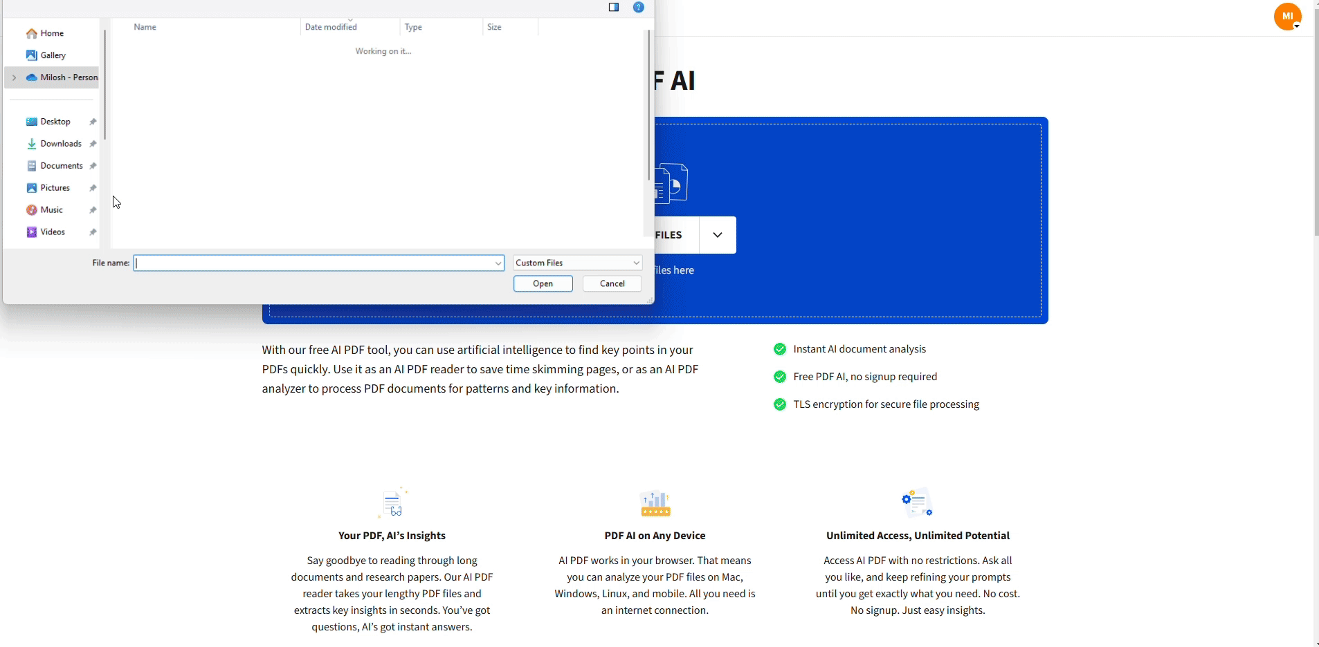 Copy text from a PDF with one click