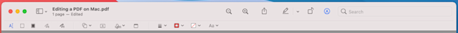 Editing a PDF on Mac using Mac's built-in PDF editor