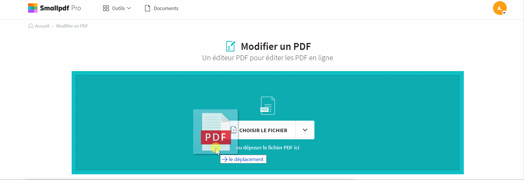 2019-09-13 - Comment masquer du contenu dans un PDF - outil Modifier PDF sur Smallpdf