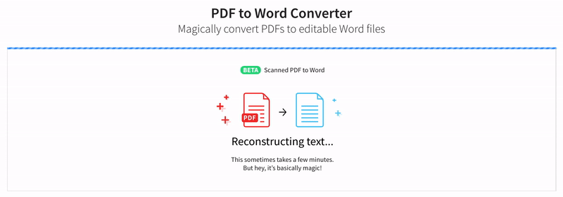 convert scanned pdf to word online free no email