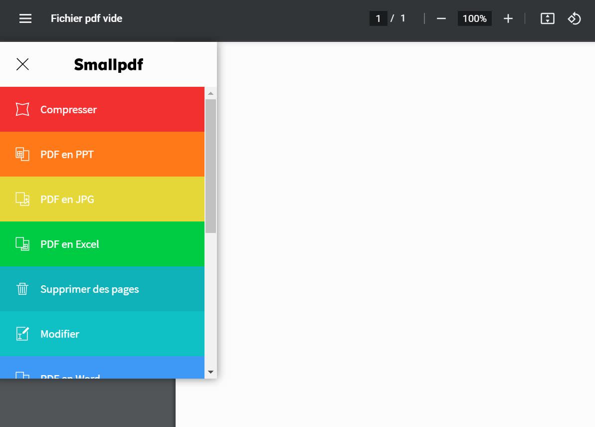 Comment ouvrir un fichier PDF dans Chrome Smallpdf