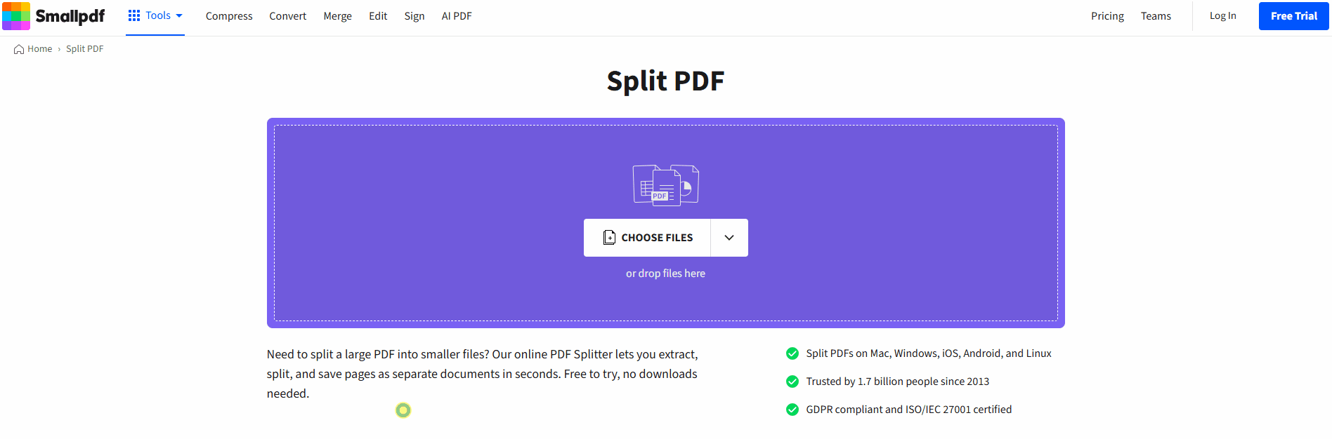 Split your file in seconds
