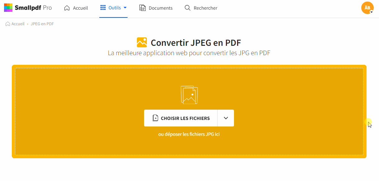 2023-04-09 - Convertir des fichiers JPG en PDF de 200 Ko ou moins