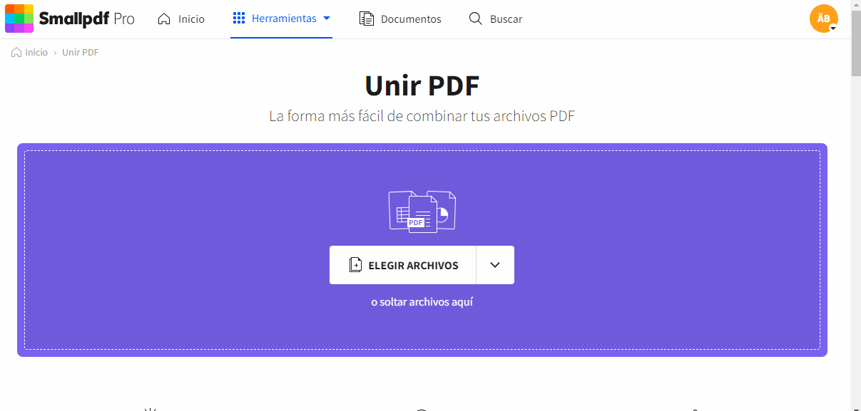 2023-09-25 - Añadir páginas a archivos PDF y combinar PDF en línea de forma gratuita - sólo una página