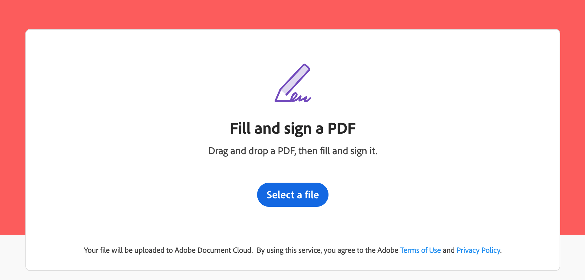 adobe sign and fill document onoine