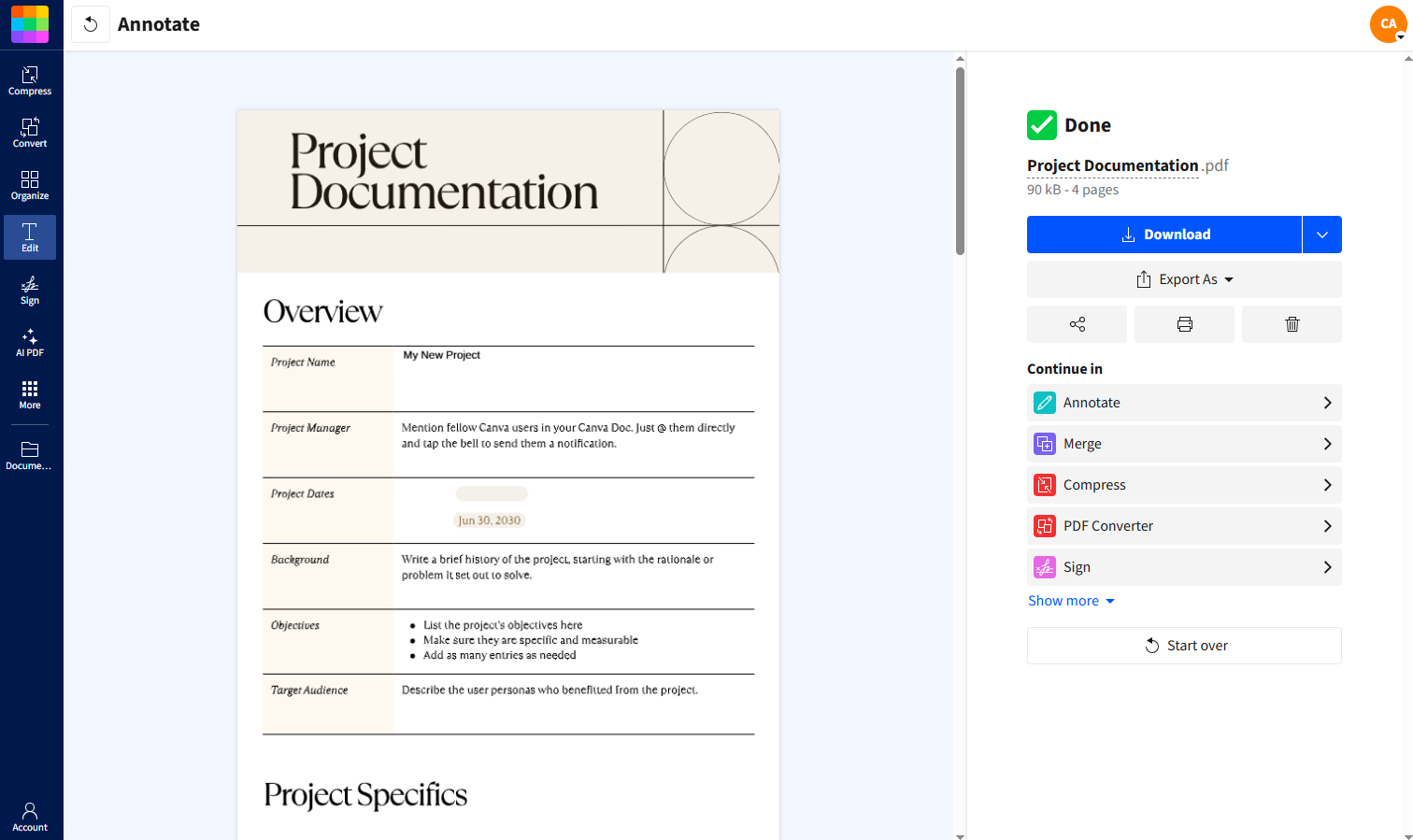 How to change font size in a pdf text box smallpdf