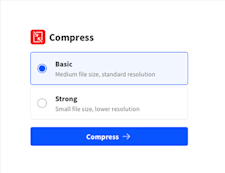 Choose your compression level