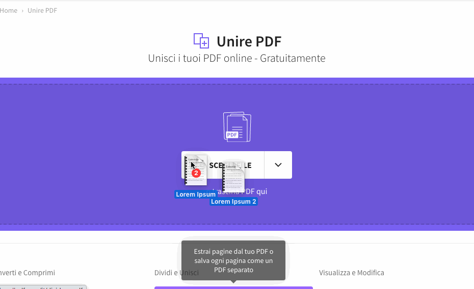 2020-07-13 - Come combinare file PDF online - Come combinare PDF in un unico file con Smallpdf
