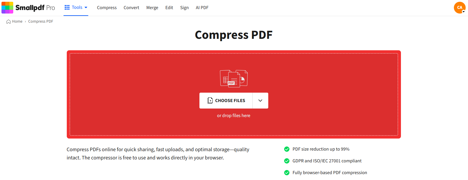 How to Reduce My Resume File Size in PDF | Smallpdf