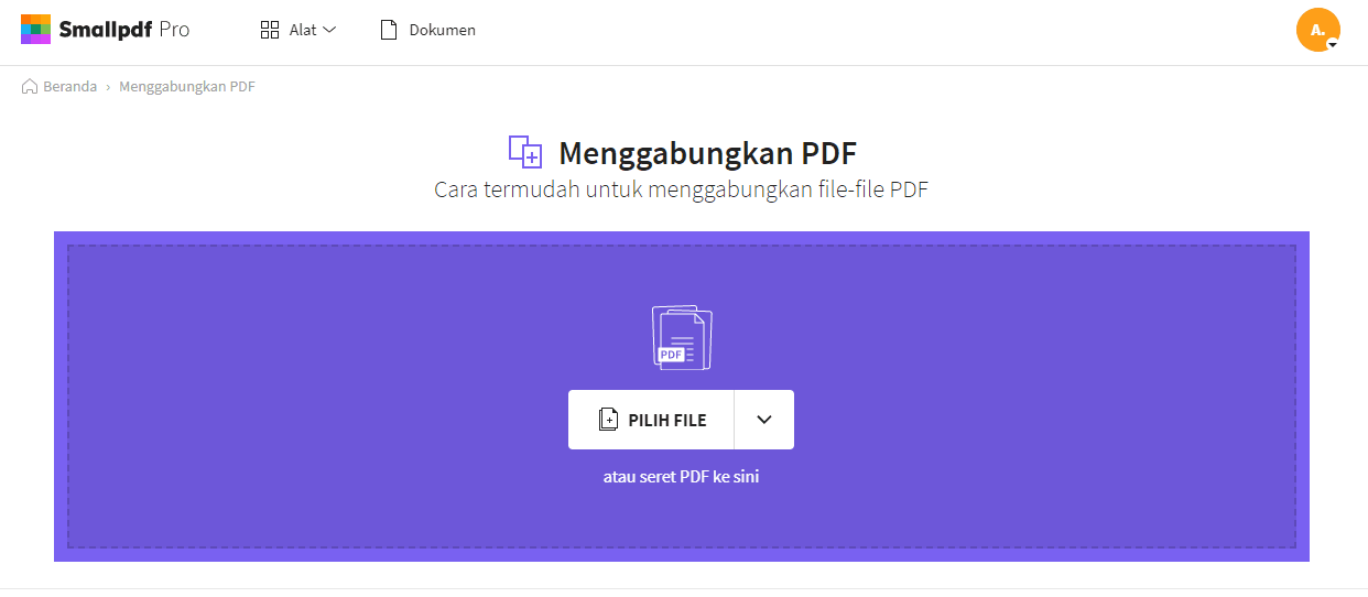 2019-07-30 - Penggabung PDF - Menggunakan Smallpdf
