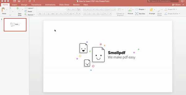 How To Insert Pdf Into Powerpoint Smallpdf