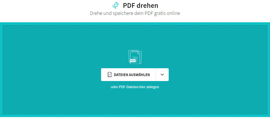 2018-09-27 Wie man alle Seiten in einer PDF-Datei mit Smallpdf dreht
