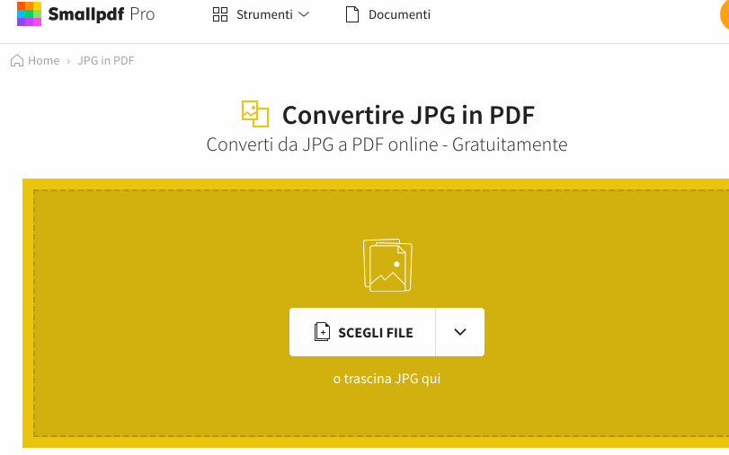 2019-03-06 - Come convertire BMP in PDF - Come convertire BMP in PDF con Smallpdf