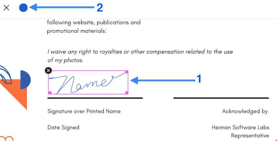 change signature color