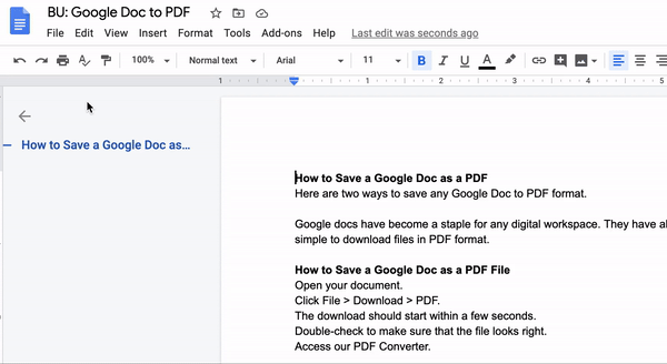 How to Save a Google Doc as a PDF | Smallpdf