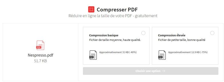 2021-07-08 - Compresse tes PDF pour obtenir un fichier de la taille de ton choix - outil compresser PDF