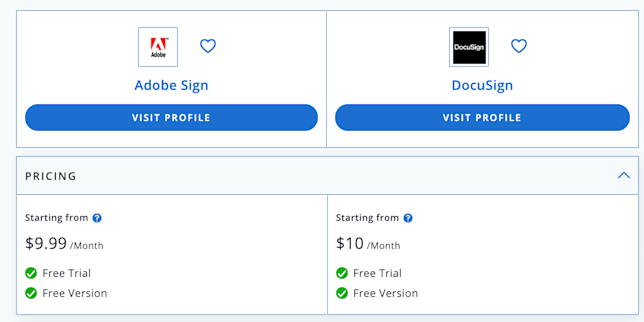 adobe-docusign-price-comparison