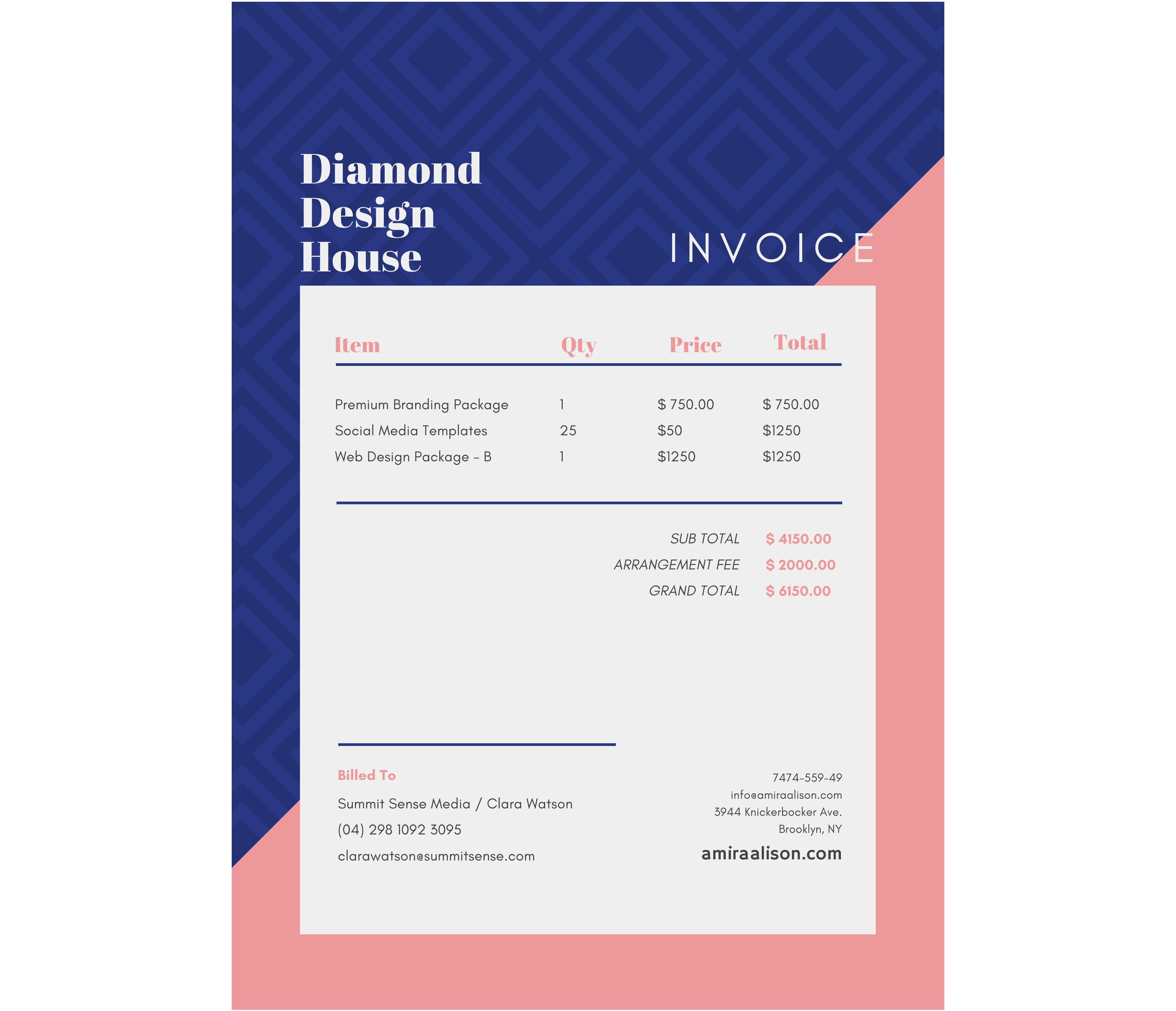 10 free invoice templates in word format smallpdf