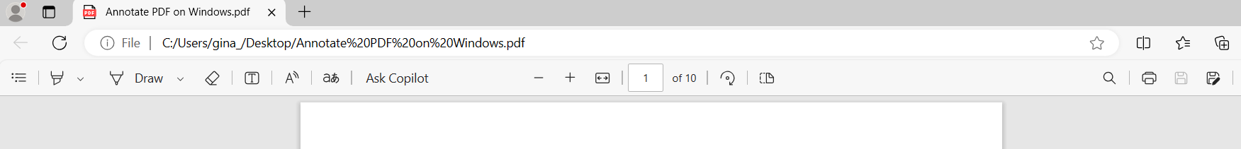 How to annotate a PDF on Windows