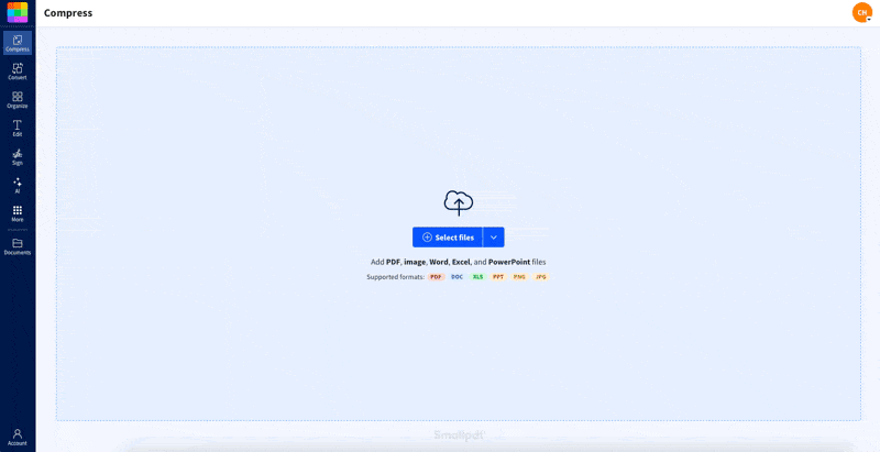 Compress a PPT presentation online for free