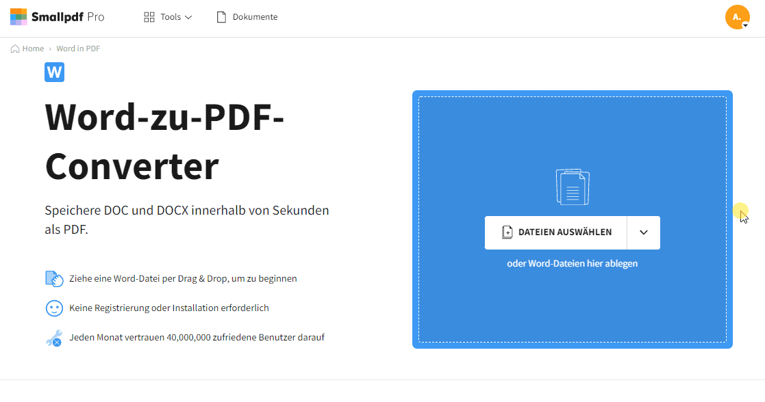2022-03-31 - DOCX in PDF – Word Dateien in PDF umwandeln