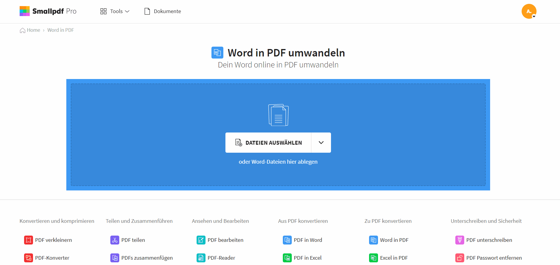 2021-08-19 - DOCX in PDF – Word Dateien in PDF umwandeln