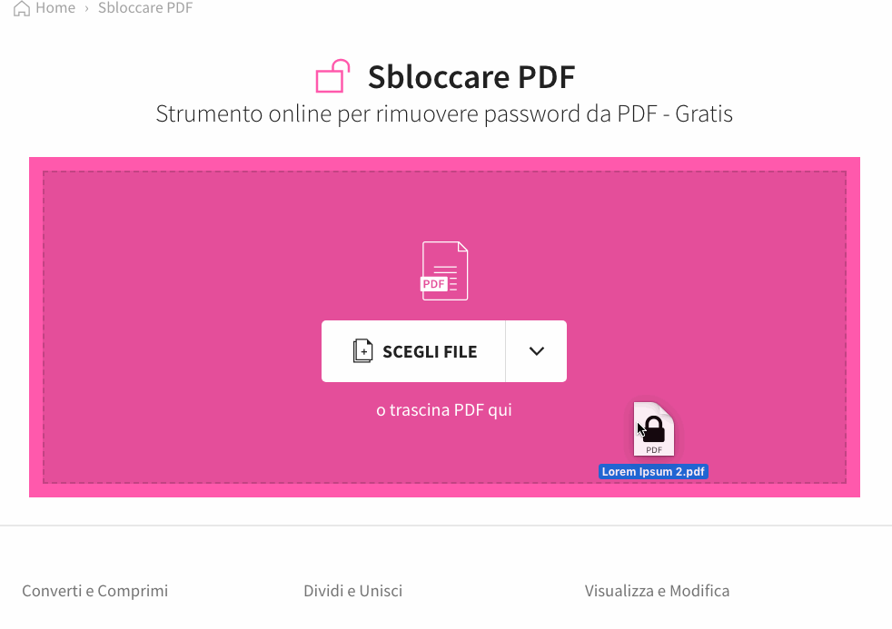2018-10-20 - Come sbloccare file PDF - Come sbloccare file PDF con Smallpdf