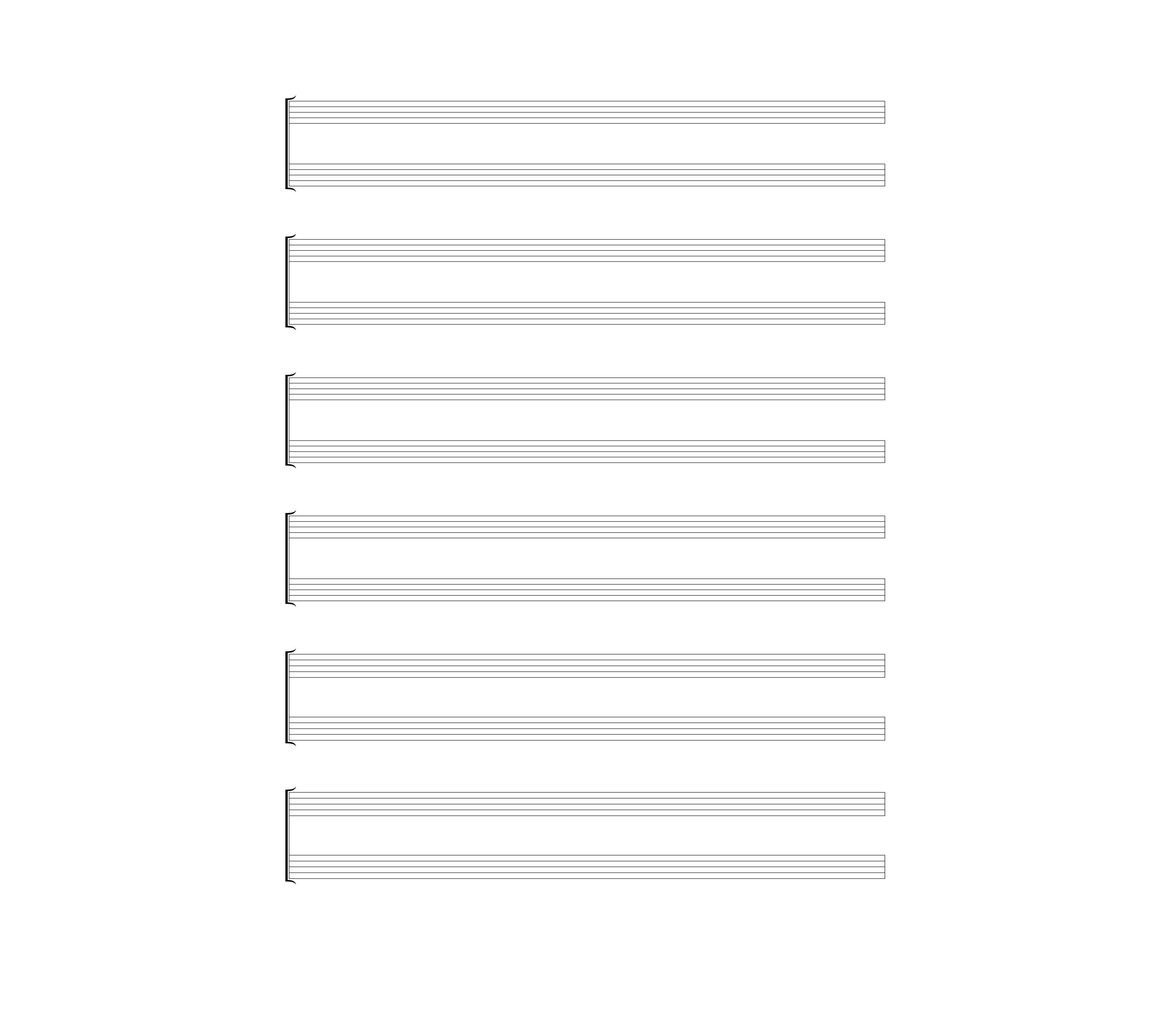 Blank Sheet Music Page