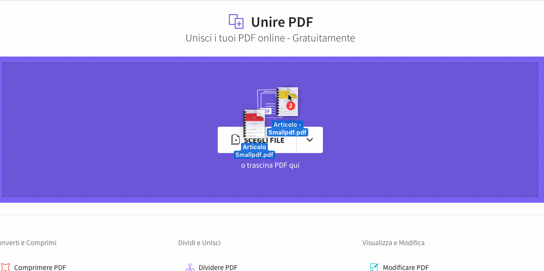 2018-10-06 - Come aggiungere pagine a un file PDF online e gratuitamente - aggiungere una sola pagina