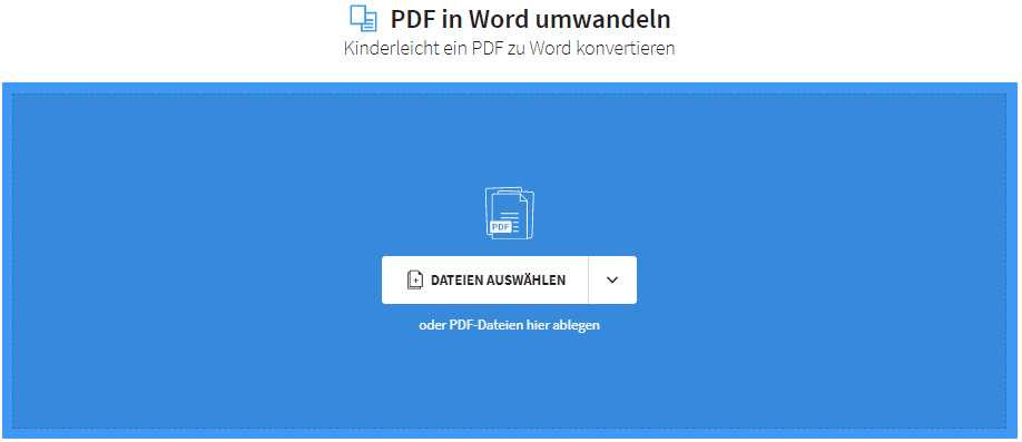 2020-08-13 - PDF2WORD – Wandle PDF in Word kostenlos online um