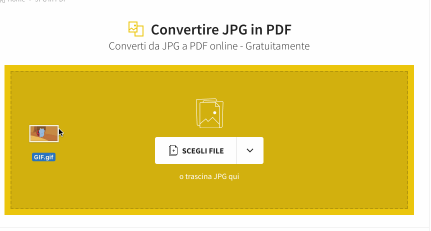 2019-01-07 - Converti GIF in PDF online gratuitamente - Come convertire GIF in PDF con Smallpdf