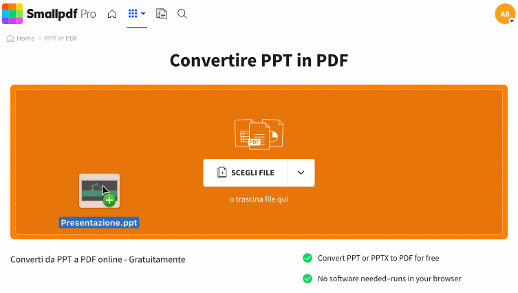 2023-11-28 - Convertire un file PPT in PPTX online e gratuitamente