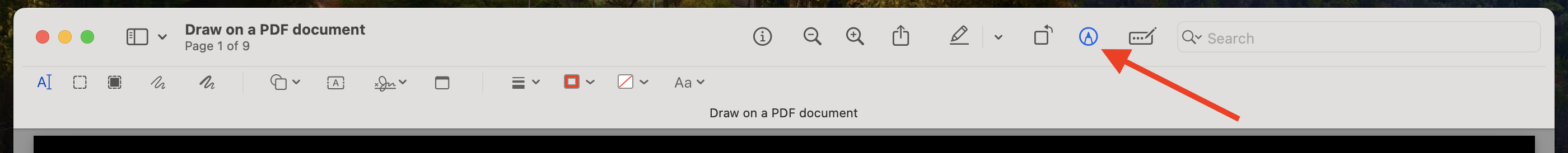 Draw on PDF with Mac Annotate