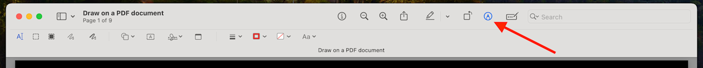 Draw on PDF with Mac Annotate