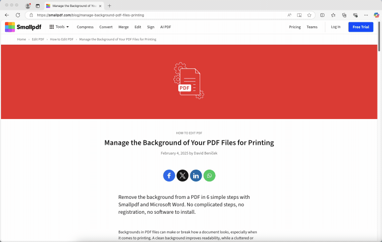 How to Save Webpage as PDF in Microsoft Edge