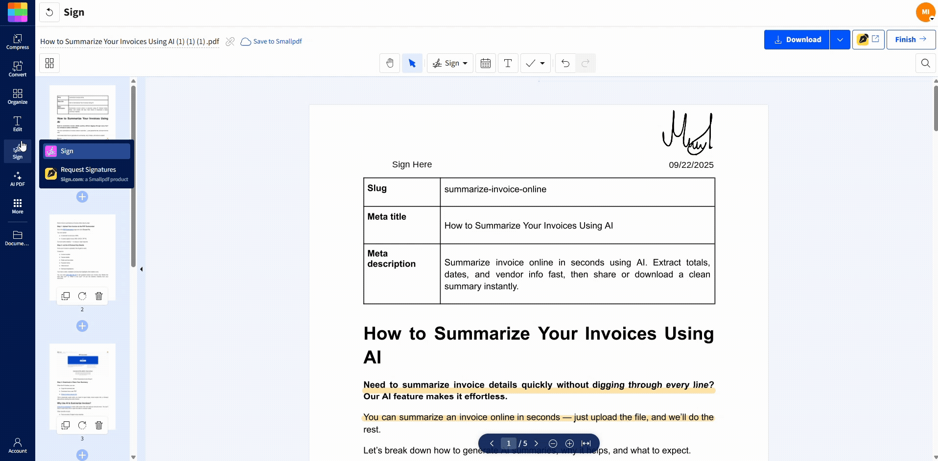 Add a Signature Block to a PDF
