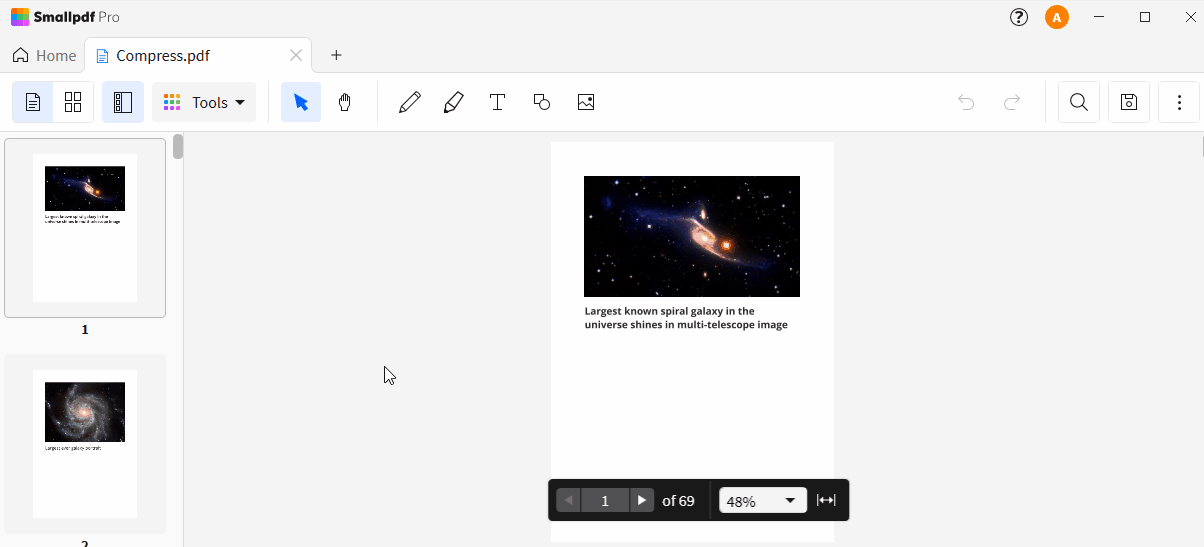 Compress a PDF offline on Windows